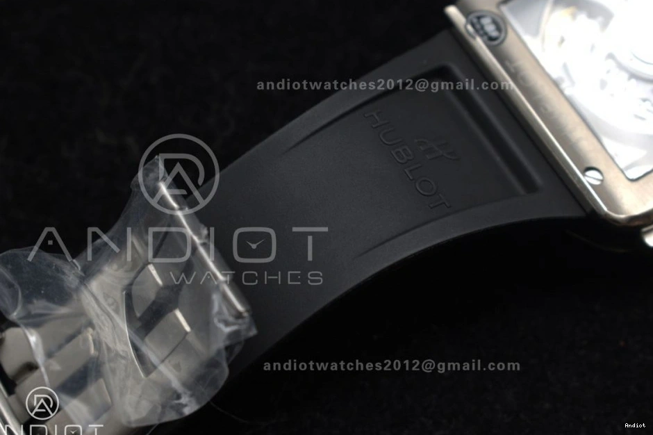Edition Unico on Dial Titanium Rubber Square Black Bang Best BBF Strap 1:1 Skeleton 42mm A1280 0523